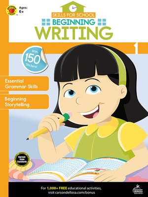cover image of Skills for School Beginning Writing, Grade 1
